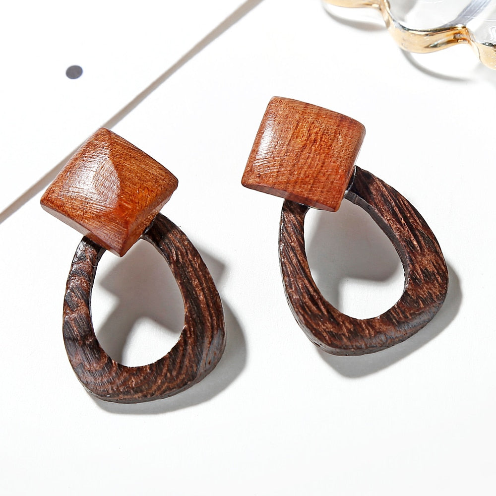 Rattan Knit Boho Handmade Earrings Jewelry For Women