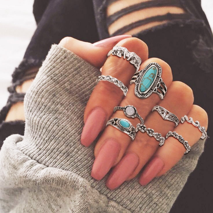 Vintage Bohemian Finger Rings for Women