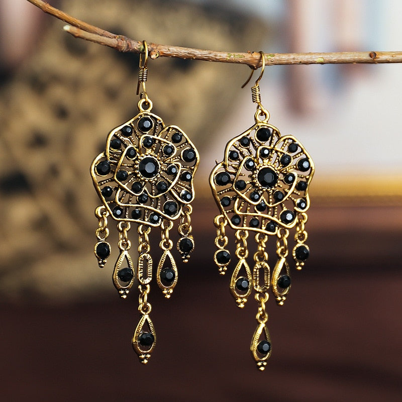 Gypsy Retro bohemian Flower Earrings