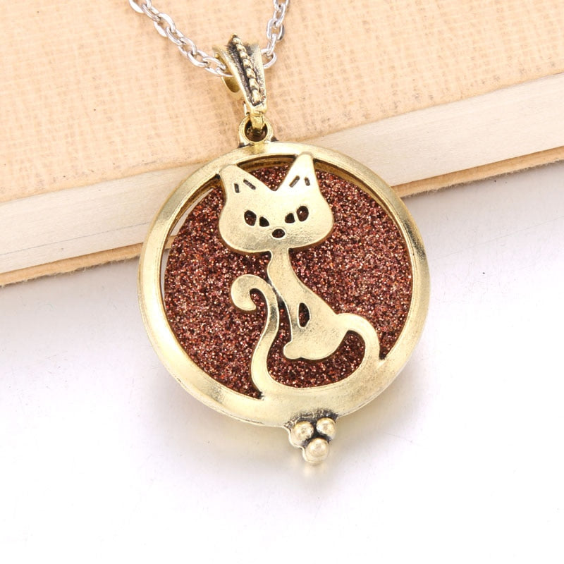 1pcs Aroma Diffuser Pendant Locket Necklace with Pads