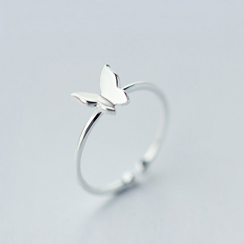 Simple Fashion Silver Color Adjustable Ring For Women