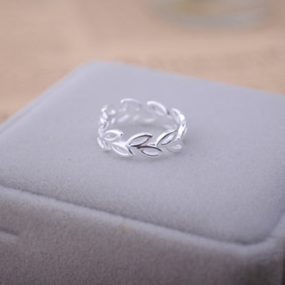 Simple Fashion Silver Color Adjustable Ring For Women