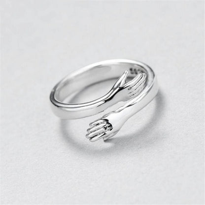 Simple Fashion Silver Color Adjustable Ring For Women