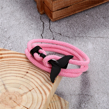 Whale Tail Anchor Bracelets for Men