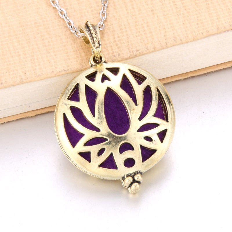 1pcs Aroma Diffuser Pendant Locket Necklace with Pads