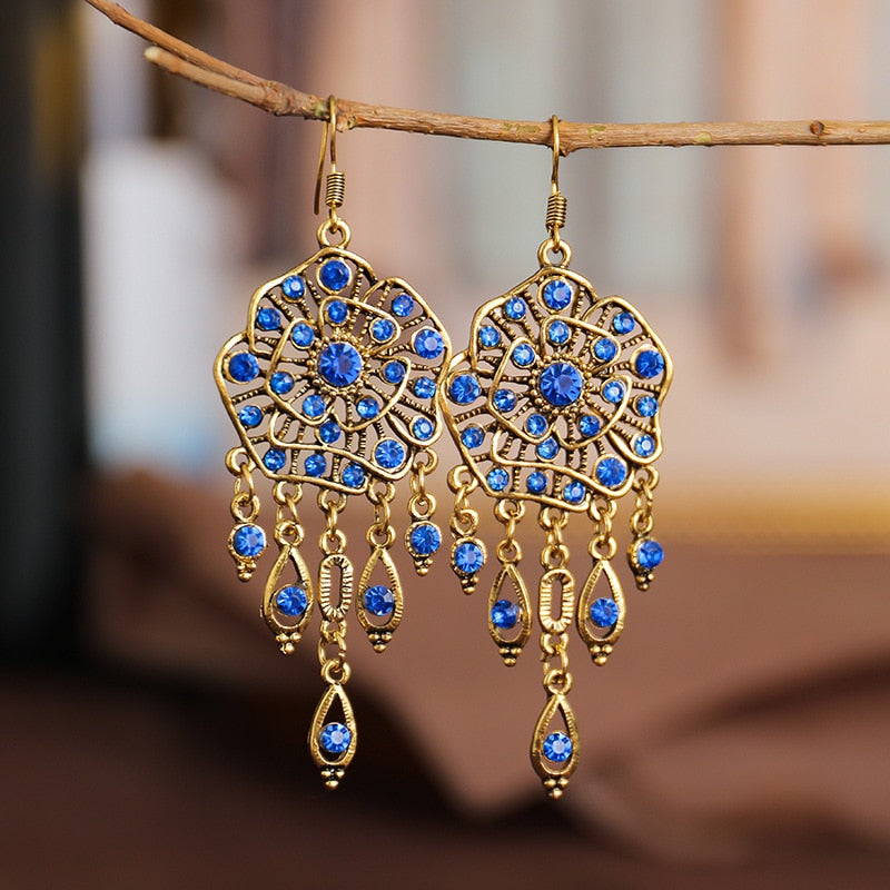 Gypsy Retro bohemian Flower Earrings