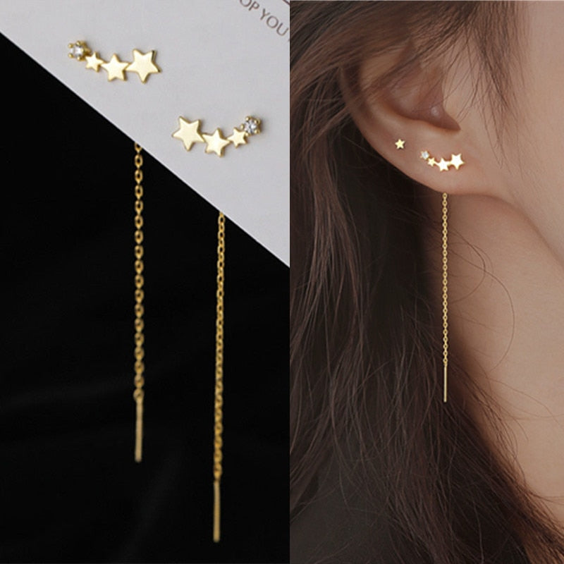 Golden Big hoop Metal Earrings For women