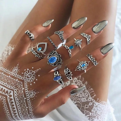 Bohemian Knuckle Ring Sets for Women