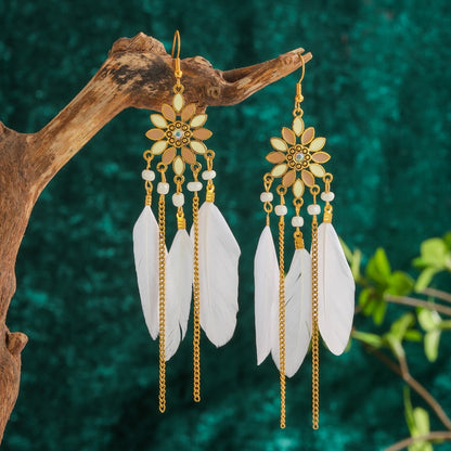 Long Drop Bohemian Earrings Jewelry for Women 