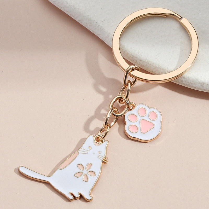 2pcs Cute Black Cat Keychain