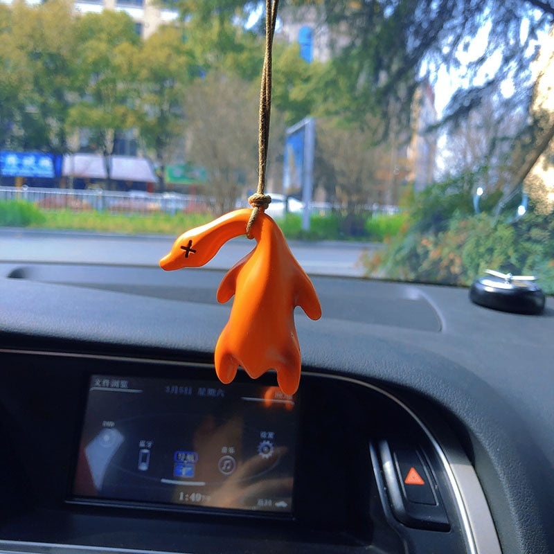 Duck Car Mirror Pendant for Car Interior Decoration