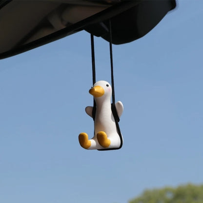 Duck Car Mirror Pendant for Car Interior Decoration