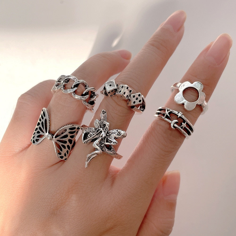 Bohemian Knuckle Ring Sets for Women