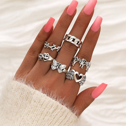 Bohemian Knuckle Ring Sets for Women