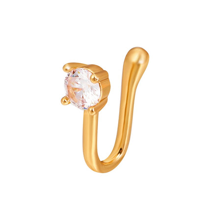 1Pc Copper Fake Piercing Nose Ring