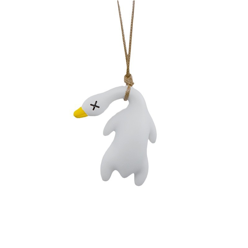 Duck Car Mirror Pendant for Car Interior Decoration