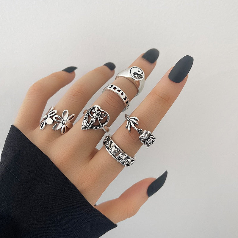 Bohemian Knuckle Ring Sets for Women