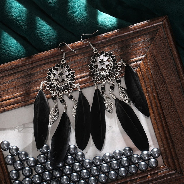 Long Drop Bohemian Earrings Jewelry for Women 