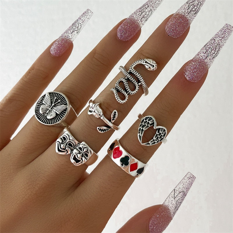 Bohemian Knuckle Ring Sets for Women