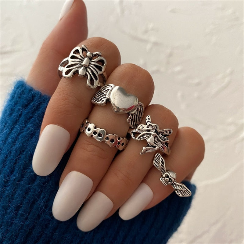 Bohemian Knuckle Ring Sets for Women