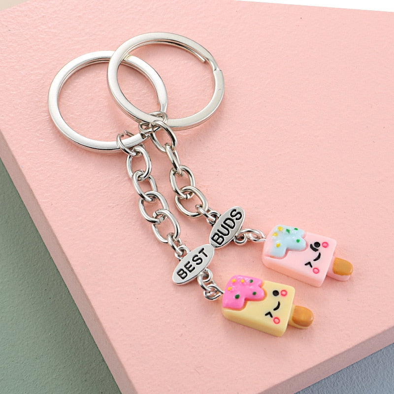 2pcs Cute Black Cat Keychain