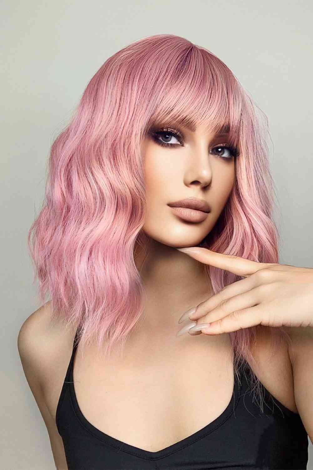 Chic 12-Inch Bobo Wave Synthetic Wigs for Effortless Style