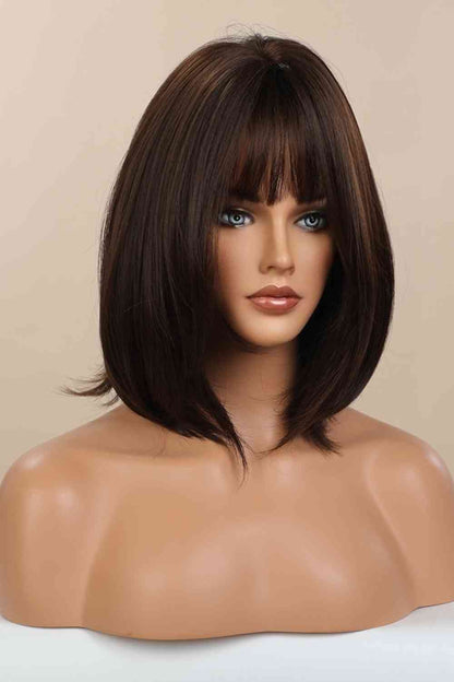 Full-Machine Bobo Synthetic Wig - 9" Wavy Style with Cap