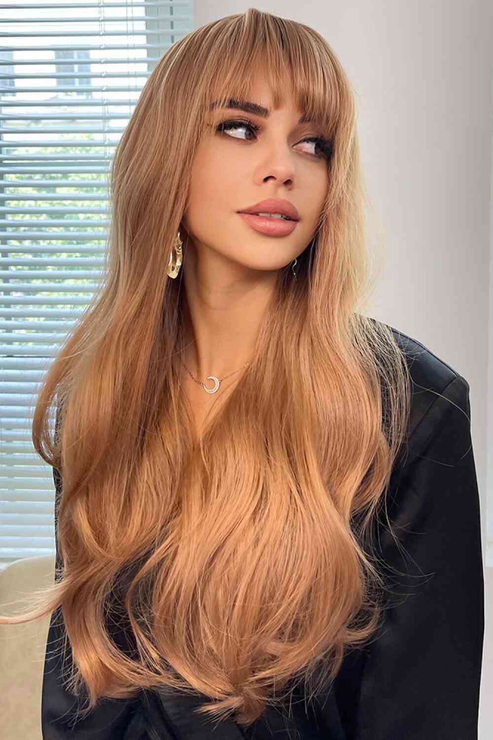 24-Inch Long Wave Synthetic Wig - Natural Style, Heat Safe