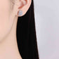 1 Carat Moissanite and Zircon Contrast Geometric Stud Earrings